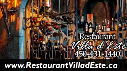 Italian restaurant, fine Italian cuisine, wine cellar, cafe and flamed dessert, Italian chateau style (Villa d'Esté), live music on Friday and Saturday, group booking
